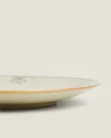 FLORAL STONEWARE DINNER PLATE