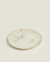 FLORAL STONEWARE SERVING DISH