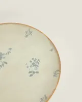 FLORAL STONEWARE SERVING DISH