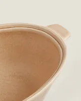 STONEWARE SERVING DISH WITH HANDLES