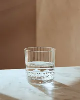 FACETED GLASS TUMBLER