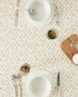 FLORAL PRINT COTTON TABLECLOTH