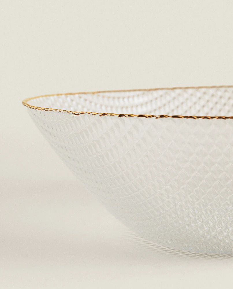 RAISED DESIGN SALAD BOWL