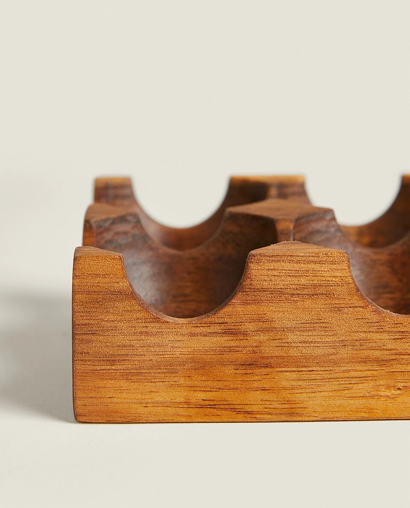 ACACIA WOOD EGG CARTON