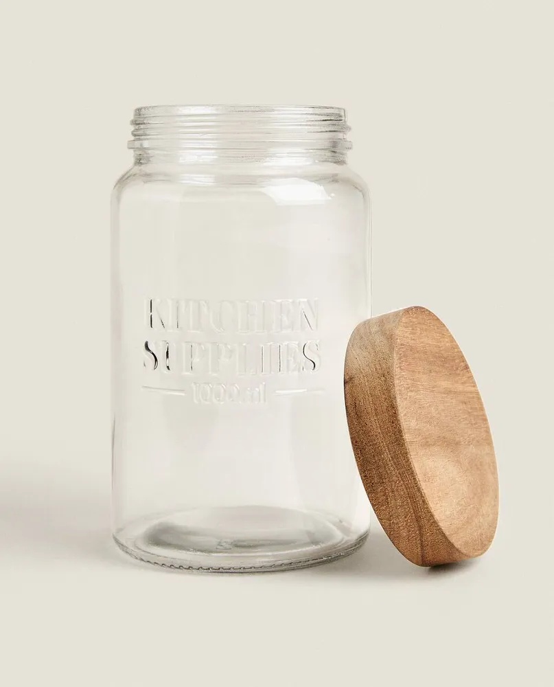 SCREW TOP GLASS JAR