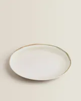 ROUND STONEWARE SERVING DISH