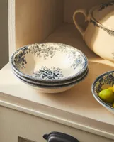 FLORAL EARTHENWARE BOWL