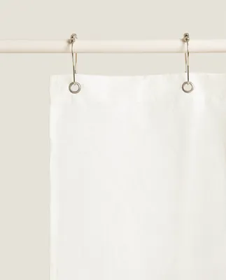 LINEN SHOWER CURTAIN