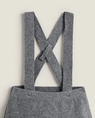 MERINO WOOL BABY DUNGAREES