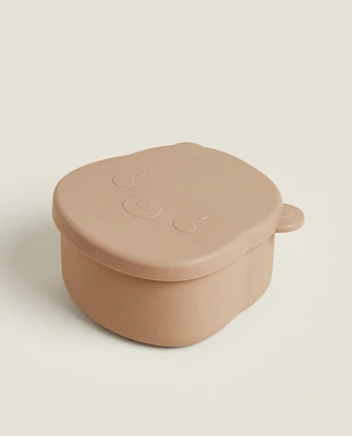 SILICONE BEAR FOOD CONTAINER