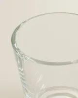 TRANSPARENT GLASS CAPPUCCINO CUP