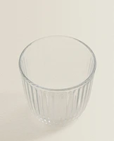 LINES DESIGN GLASS TUMBLER