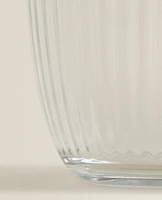 LINES DESIGN GLASS TUMBLER