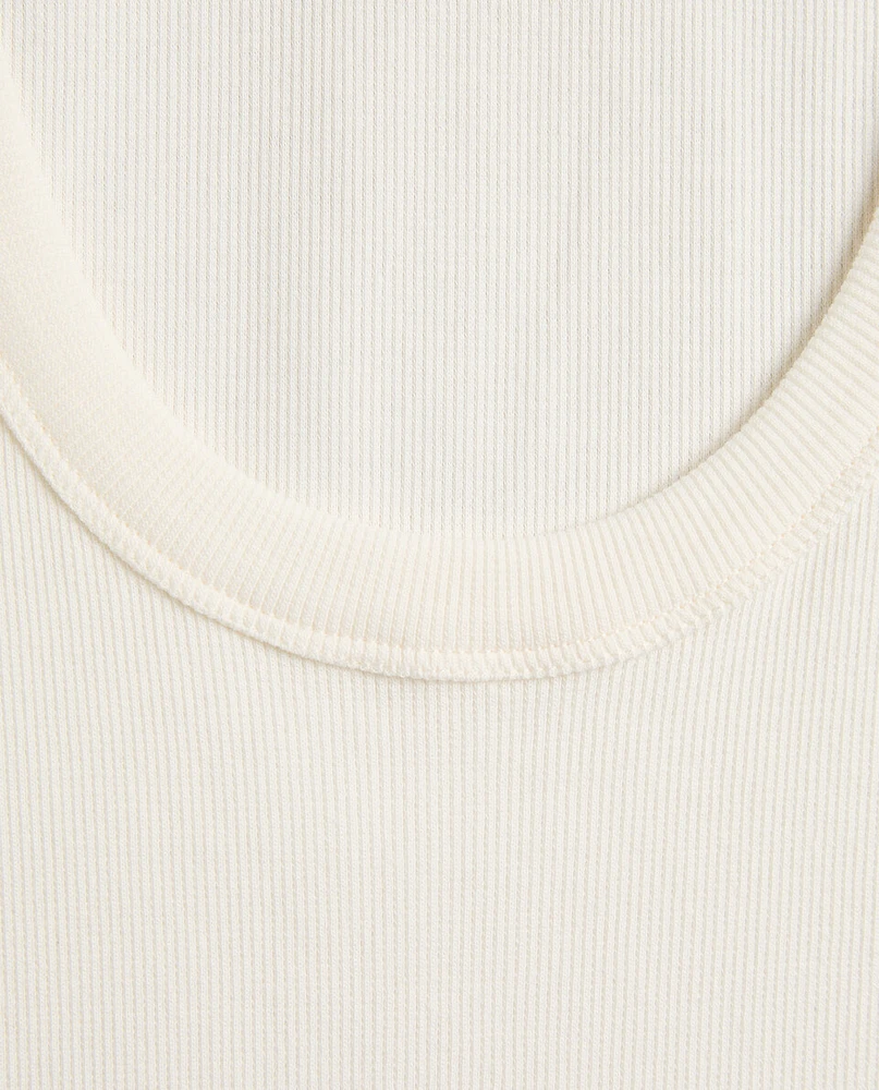 RIBBED COTTON TOP