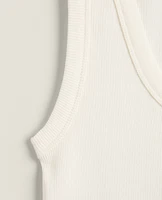 RIBBED COTTON TOP