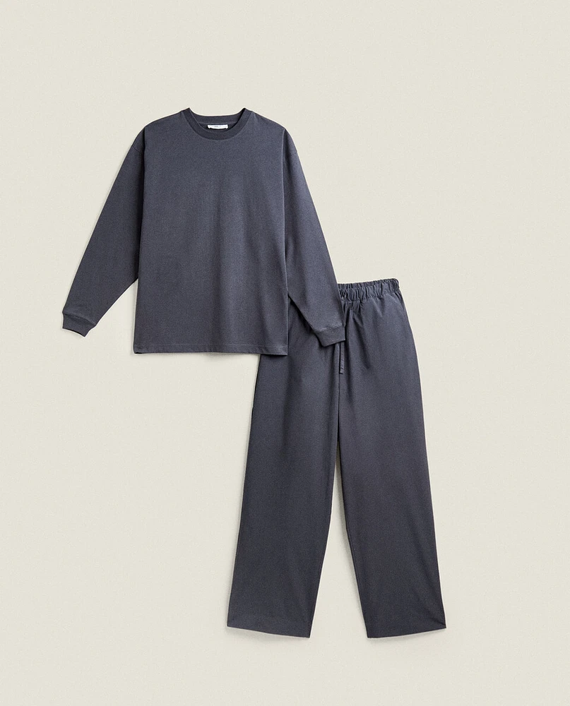 MEN'S COTTON POPLIN TROUSERS