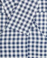 GINGHAM CHECK COTTON APRON