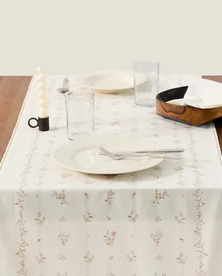 FLORAL PRINT COTTON TABLE RUNNER