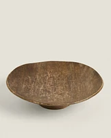 WOODEN SERVING DISH WITH STAND
