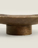 WOODEN SERVING DISH WITH STAND