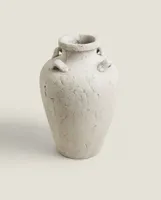 CERAMIC VASE WITH HANDLES