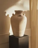 CERAMIC VASE WITH HANDLES