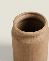 CYLINDRICAL CERAMIC VASE