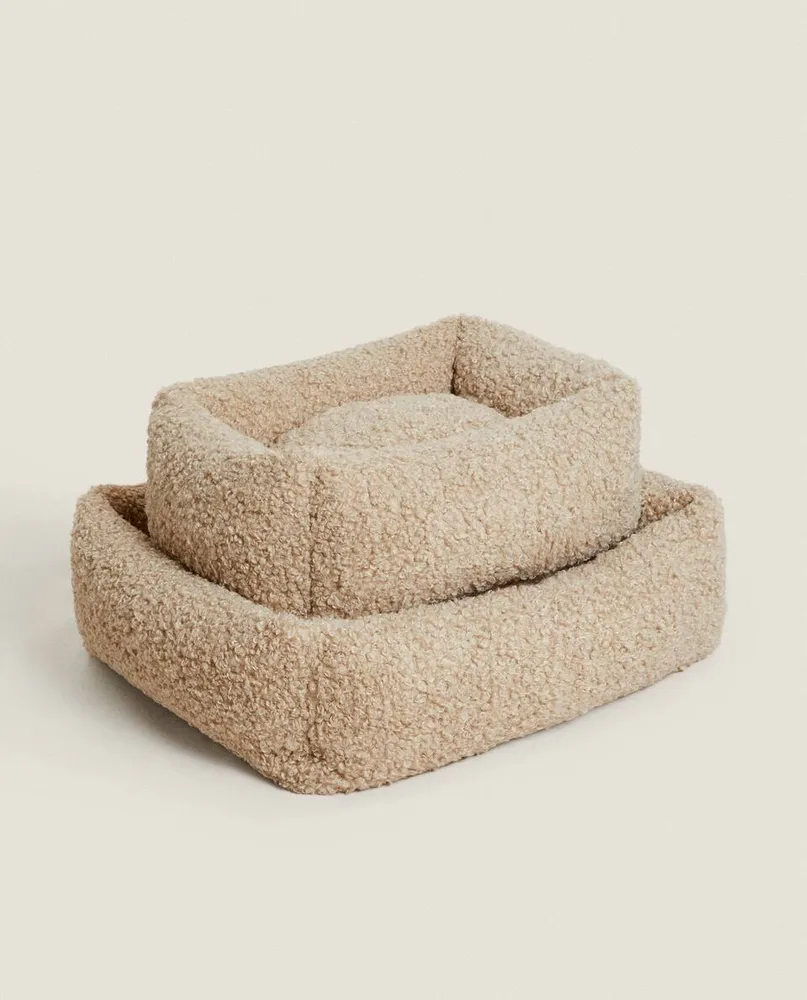 FAUX SHEARLING PET BED