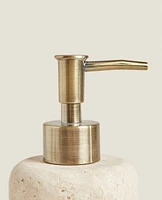 BEIGE MARBLE BATHROOM DISPENSER