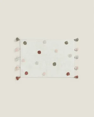 CHILDREN'S POLKA DOT BATH MAT