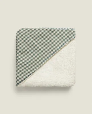 GINGHAM CHILDREN'S BATH TOWEL