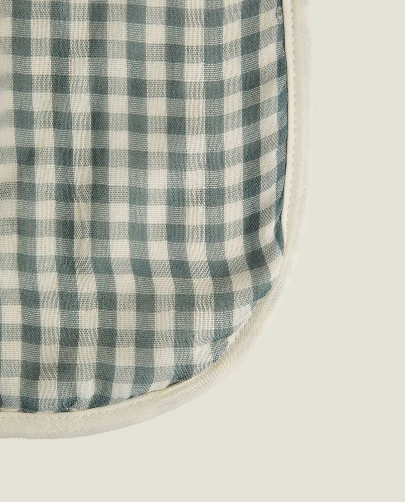 GINGHAM SHOULDER BIB