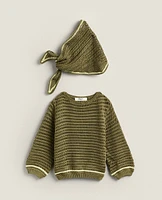 CHILDREN’S COTTON CROCHET SWEATER