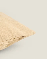 EMBROIDERED JACQUARD CUSHION COVER