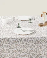 FLORAL RESIN TABLECLOTH