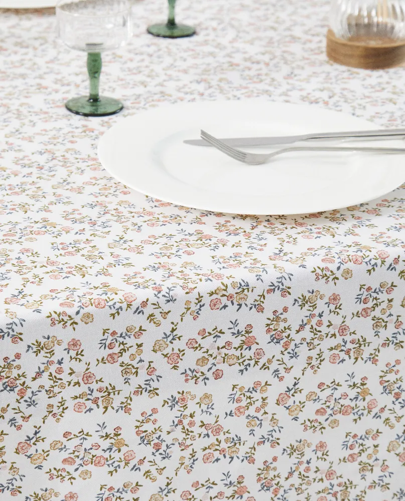 FLORAL RESIN TABLECLOTH