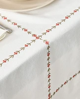 EMBROIDERED COTTON TABLECLOTH