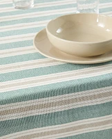 COTTON TABLECLOTH WITH IRREGULAR STRIPES