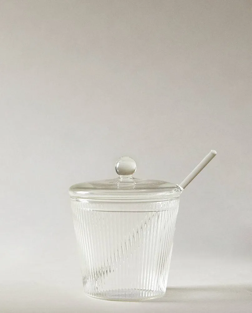 BOROSILICATE GLASS SUGAR BOWL