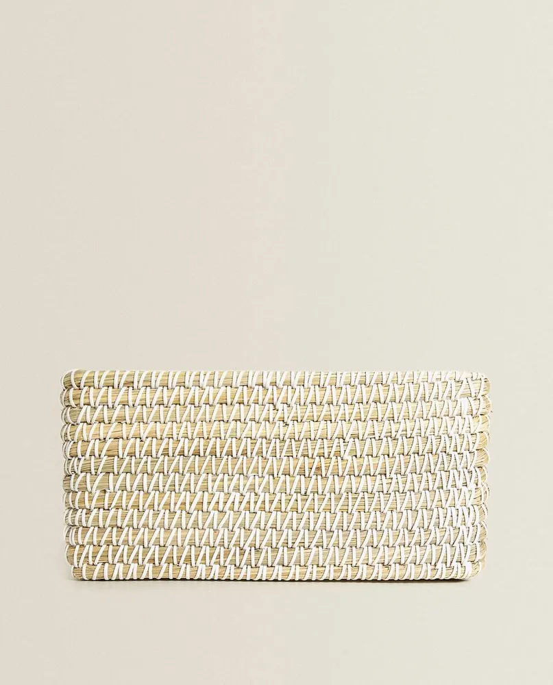 CONTRAST RECTANGULAR BASKET