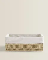 RECTANGULAR FABRIC INTERIOR BASKET