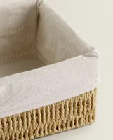 RECTANGULAR FABRIC INTERIOR BASKET