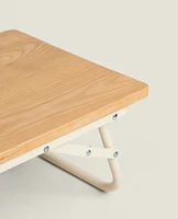 FOLDING WOODEN BEACH TRAY