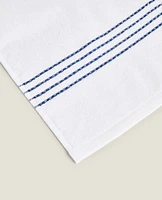 STITCHED BORDER COTTON TOWEL