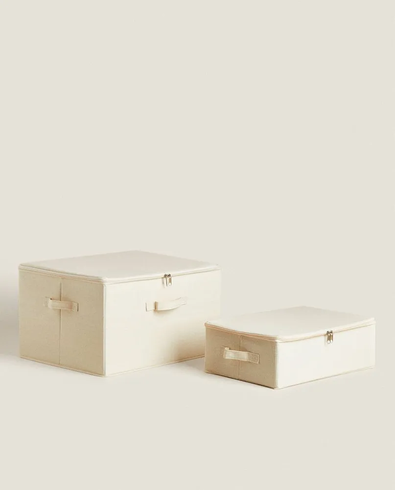 FOLDABLE STORAGE BOX WITH LID