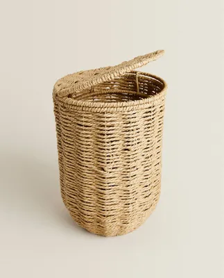 WASTEPAPER BASKET WITH REMOVABLE LID