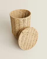 WASTEPAPER BASKET WITH REMOVABLE LID