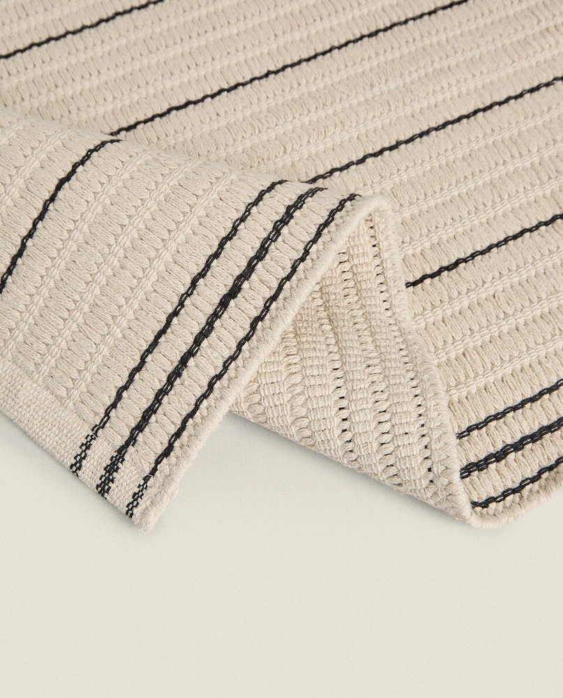 STRIPED BATH MAT