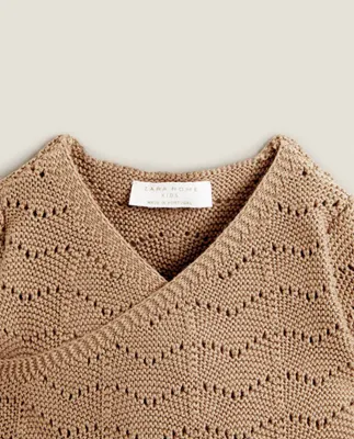 OPEN-KNIT CARDIGAN