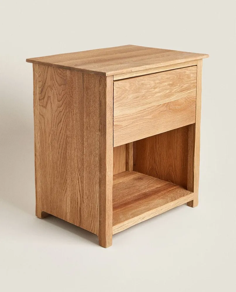 OAK WOOD BEDSIDE TABLE